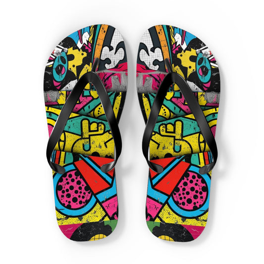 Retro Riot Flip Flops – Postmodern Pop Edition