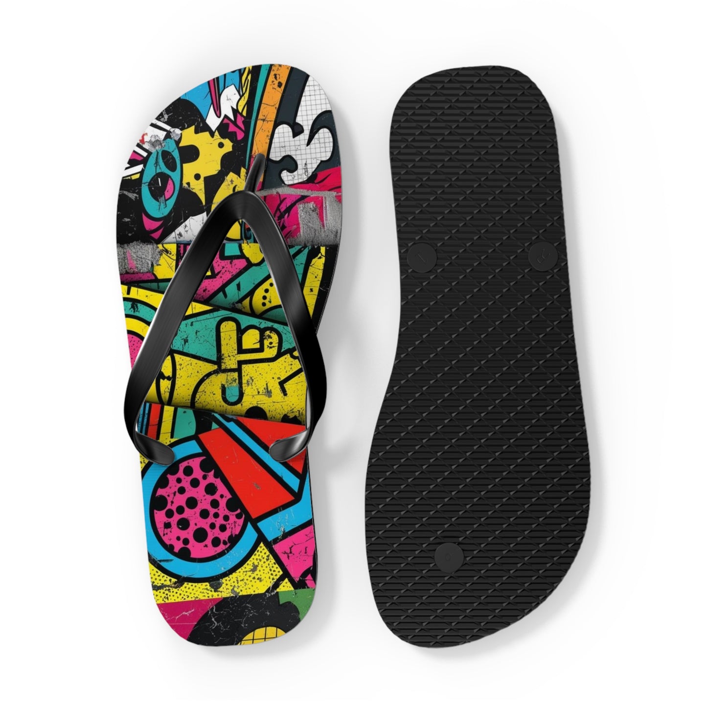 Retro Riot Flip Flops – Postmodern Pop Edition